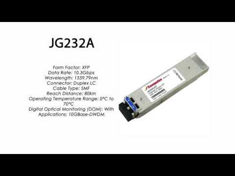 JG232A  |  HP Compatible 10GBase-DWDM XFP 1559.79nm 80km