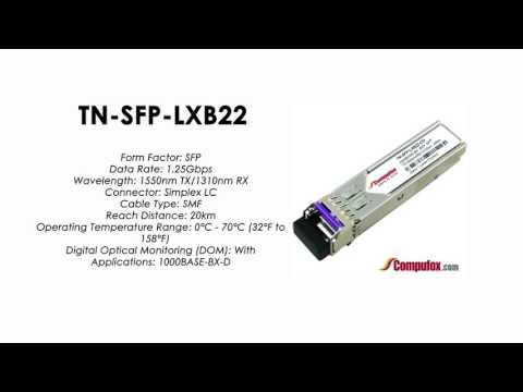 TN-SFP-LXB22  | Transition Compatible 1000BASE-BX SFP 1550nmTx/1310nmRx SMF 20km