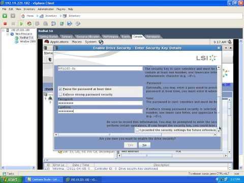 Configure LSI SafeStore Under Virtual Machine