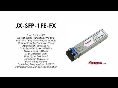 JX-SFP-1FE-FX  | Juniper Compatible 100BASE-FX SFP 1310nm 2km MMF