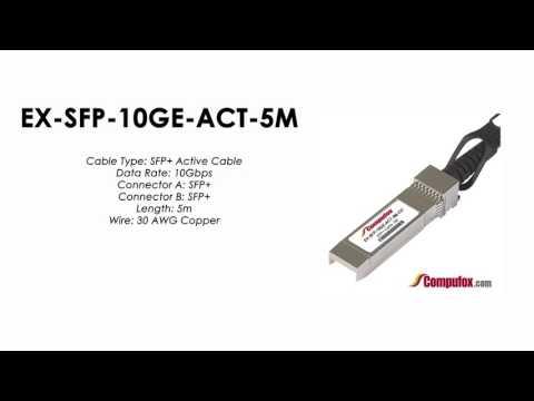 EX-SFP-10GE-ACT-5M  |  Juniper Compatible SFP+ Direct Attach Cable 5m, Active