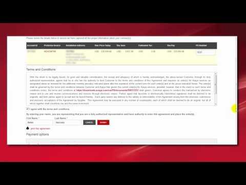 Avaya Renewals Portal - Contract Renewal With Credit Card