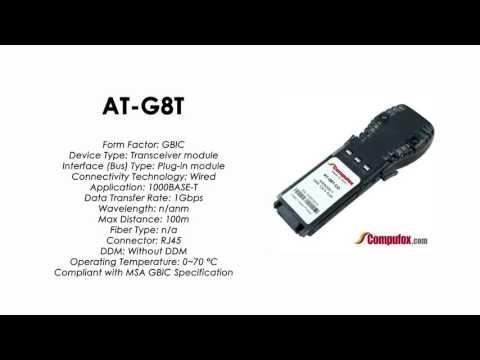 AT-G8T  |  Allied Telesis Compatible 1000BASE-T 100m RJ45 GBIC