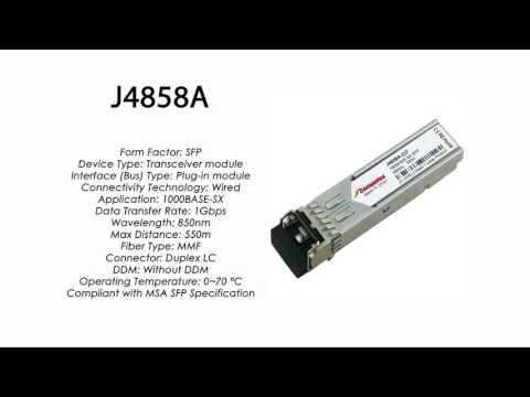 J4858A  |  HP Compatible 1000Base-SX 850nm 550m MMF SFP