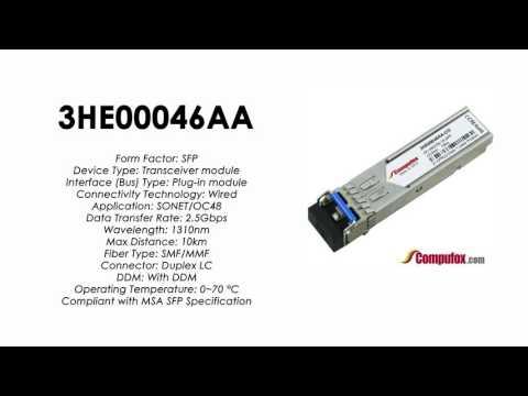 3HE00046AA  |  Alcatel Compatible OC48 1310nm 10km SFP