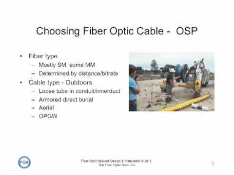 FOA Lecture 11: Fiber Optic Network Design Part 3