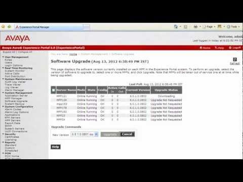 How To Upgrade MPP From EPM For Avaya Aura Experience Portal 6.x In A Multi-Server Setup
