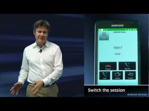 My Instant Communicator Mobile For OpenTouch Users: Android And Blackberry Demo