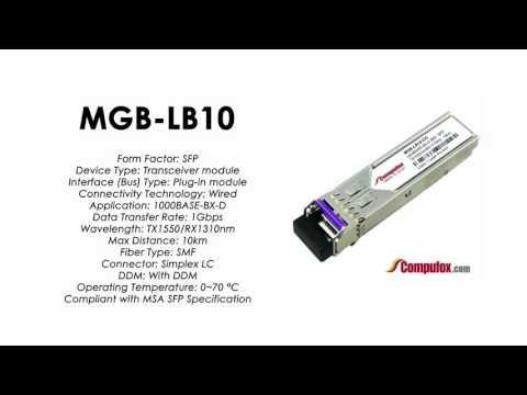 MGB-LB10  |  Planet Compatible 1000Base-LX Tx1550nm/Rx1310nm 10km SFP