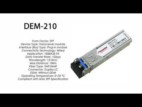 DEM-210  |  D-Link Compatible 100Base-FX SFP 1310nm 10km