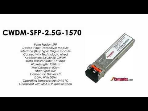 CWDM-SFP-2.5G-1570  |  Cisco Compatible 2.5Gb/s CWDM SFP 1570nm 80km