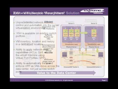 Extreme Networks XNV Part 1 - Virtualization Management
