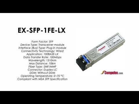 EX-SFP-1FE-LX  | Juniper Compatible 100BASE-LX SFP 1310nm 10km