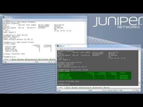 SRX Series: Configure Chassis Cluster SRX210 - Juniper KBTV