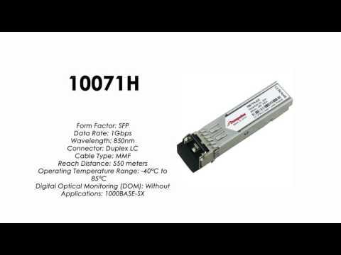 10071H  |  Extreme Networks Compatible 1000BASE-SX 850nm 550m Industiral (10-Pack)