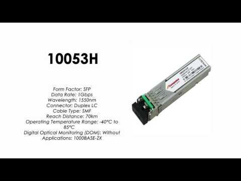 10053H  |  Extreme Networks Compatible 1000BASE-ZX SFP 1550nm 70km SMF Industrial
