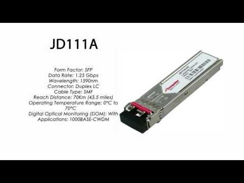 JD111A  |  HP Compatible 1000Base-CWDM 1590nm 70km SFP