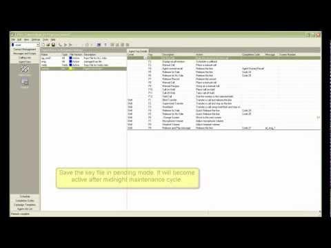 How To Create Agent Keys Using Editor In Avaya Proactive Contact