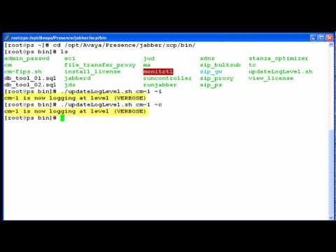How To Use The Update Log Level Tool In Avaya Presence Services