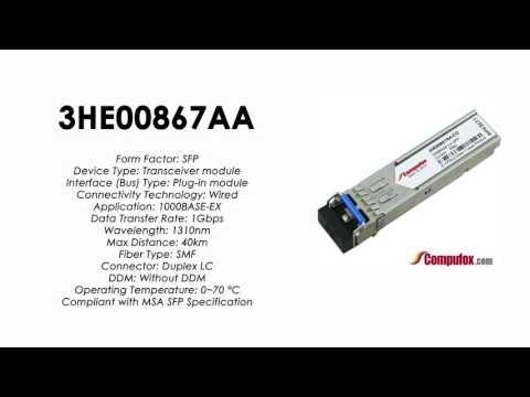3HE00867AA  |  Alcatel Compatible 1000Base-EX 1310nm 40kmn SFP