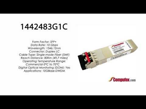 1442483G1C  |  Adtran Compatible 10GBase-DWDM 1546.12nm 80km SFP+