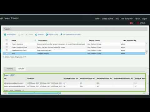 Dell OpenManage Power Center - Generating Comparison Report