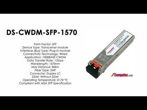 DS-CWDM-SFP-1570  |   Cisco Compatible 1000Base-CWDM SFP 1570nm 80km