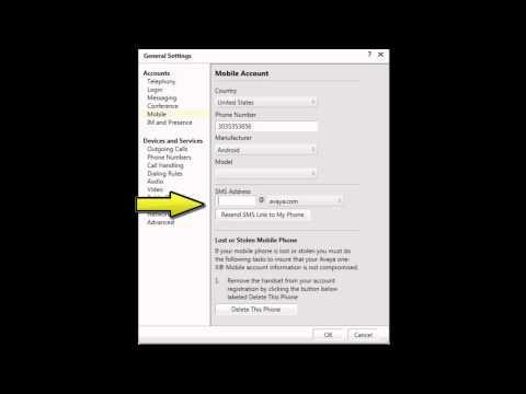 How To Configure Avaya One-X Communicator Mobile Account