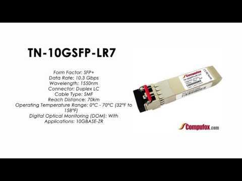 TN-10GSFP-LR7  |  Transition Compatible 10GBASE-ZR SFP+, 1550nm SMF 70km