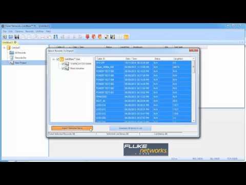 LinkWare™ Live - Importing Results To PC: By Fluke Networks