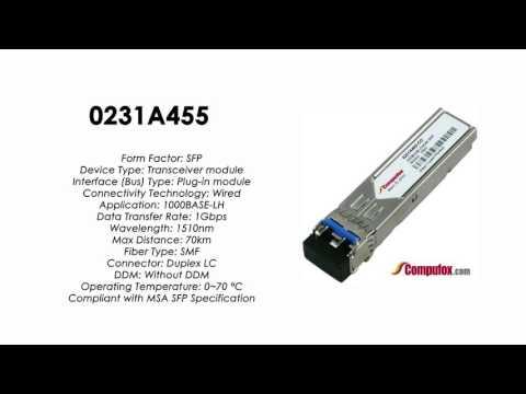 0231A455  |  Huawei Compatible SFP 1000BASE-CWDM 1510nm SMF 70km