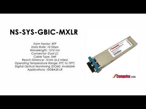 NS-SYS-GBIC-MXLR  |  Juniper Compatible 10GBASE-LR XFP 1310nm 10km SMF