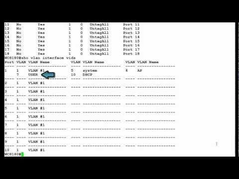 How To Display VLAN Interface And Port Information In Avaya WLAN 8100 Wireless Controller From CLI