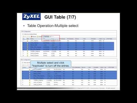 ZCNE Security L1 - ZyWALL USG Basics Module