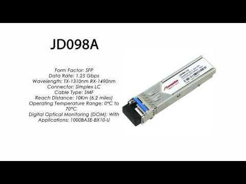 JD098A  |  HP Compatible 1000Base-BXU Tx1310nm/Rx1490nm 10km