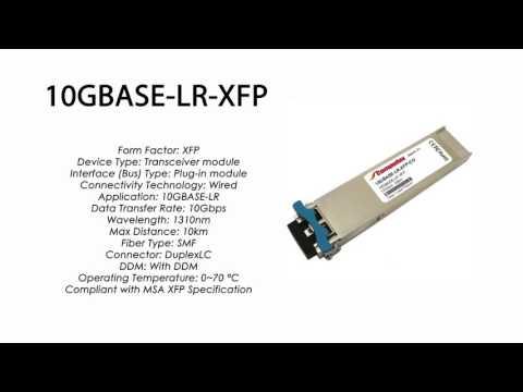 10GBASE-LR-XFP  |  Enterasys Compatible 10GBASE-LR XFP 1310nm 10km SMF