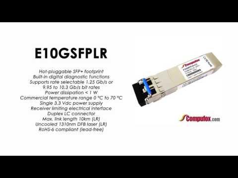 E10GSFPLR  |  Intel Compatible 10GBASE-LR/1000BASE-LX 1310nm 10km  SFP+