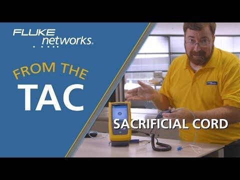 FROM THE TAC-Fiber Optic Sacrificial Cord Demonstration By Fluke Networks