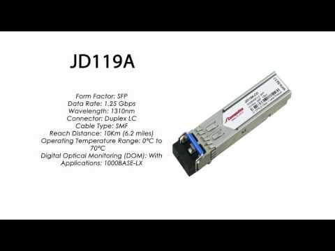 JD119A | HP Compatible 1000Base-LX 1310nm 10km SFP