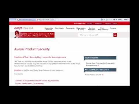 Avaya Aura Messaging Bash Shellshock Remediation