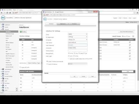 How To Configure The SonicWALL WAN / X1 Interface With PPPoE Connection