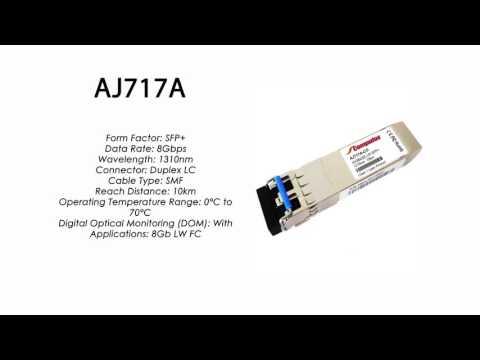 AJ717A  |  HP Compatible 8Gb LW FC 1310nm 10km SFP+