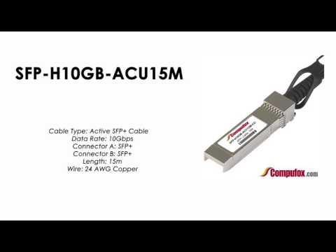 SFP-H10GB-ACU15M  |  Cisco Compatible 10GBASE-CU SFP+ Cable 15m, Active