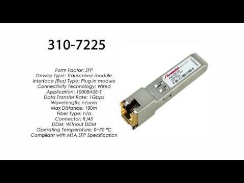 310-7225  |  Dell Compatible 1000BASE-T SFP RJ-45 100m