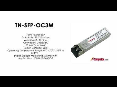 TN-SFP-OC3M | Transition Compatible 100BASE-FX/OC-3 SFP 1310nm MMF 2km