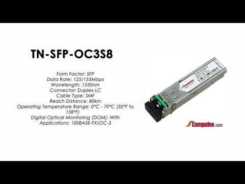 TN-SFP-OC3S8 | Transition Compatible 100BASE-FX/OC-3 SFP 1550nm SMF 80km