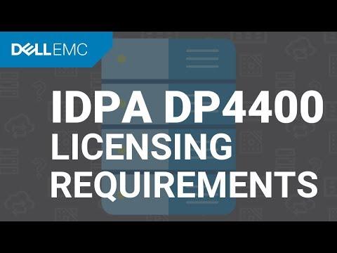 Dell EMC IDPA DP4400 - Licensing Requirements
