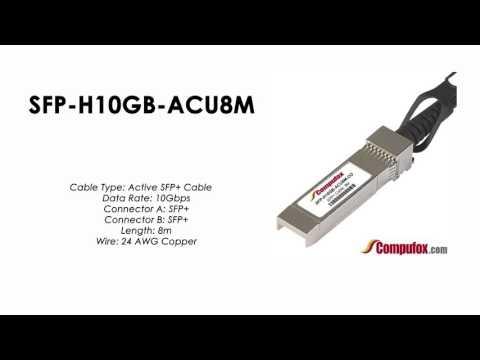 SFP-H10GB-ACU8M  |  Cisco Compatible 10GBASE-CU SFP+ Cable 8m, Active