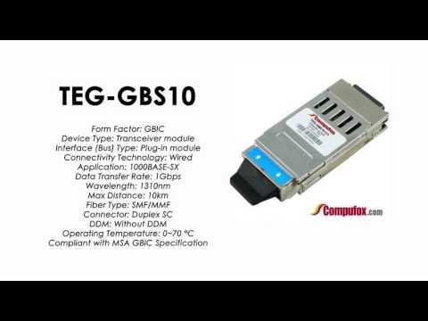 TEG-GBS10  |  TRENDnet Compatible 1000Base-SX 1310nm 10km GBIC