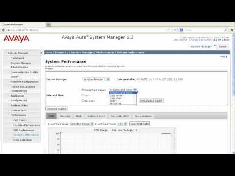 How To Check System Performance Of Avaya Session Manager